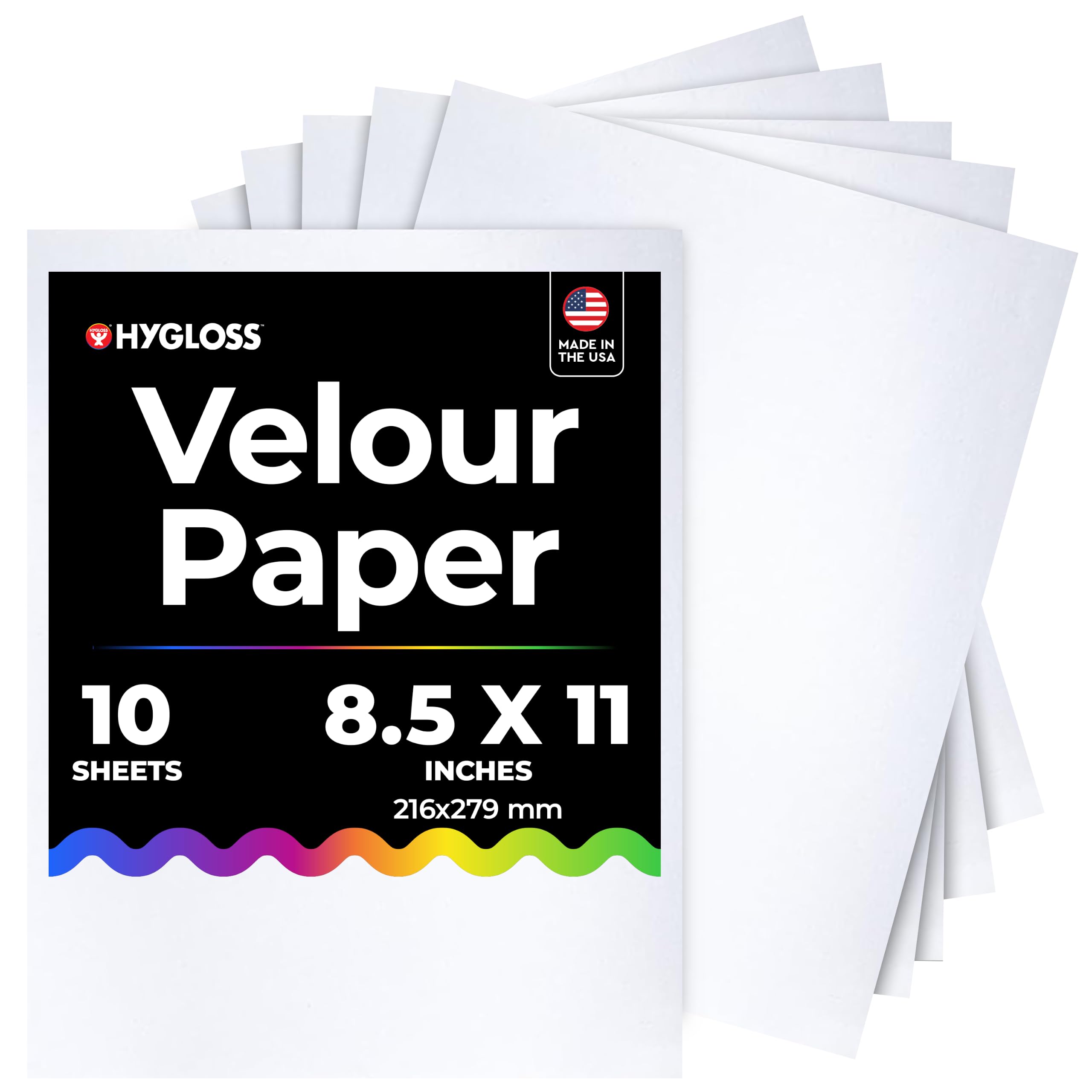 Amazon.com: Hygloss Velour Paper 8.5 x 11, Soft Flocked Craft