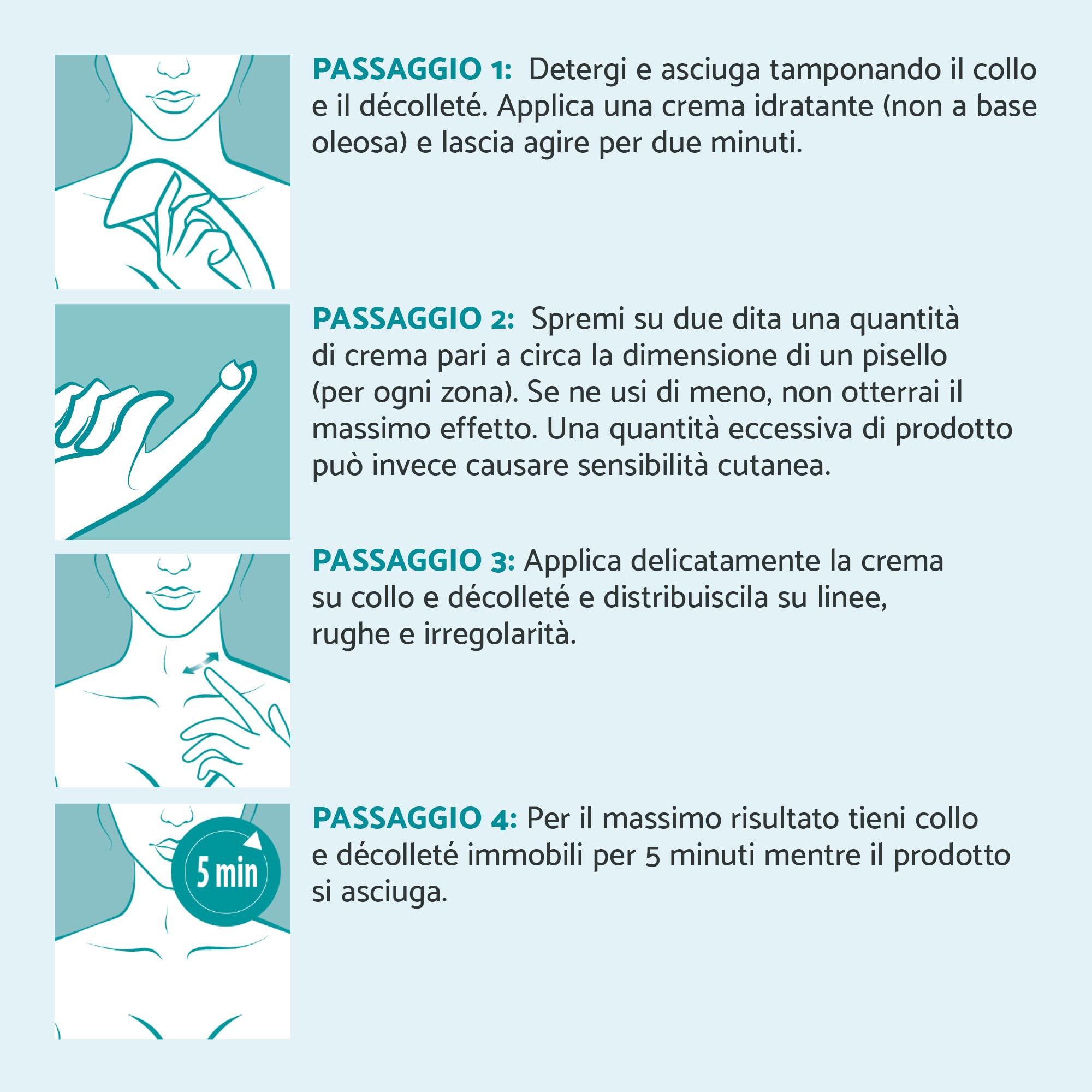 Remescar Crema Collo e Décolleté 40ml – Lifting Istantaneo per Pelle Rassodata – Riduce Rughe e Flaccidità in 5 Minuti – Crema Antirughe Levigante