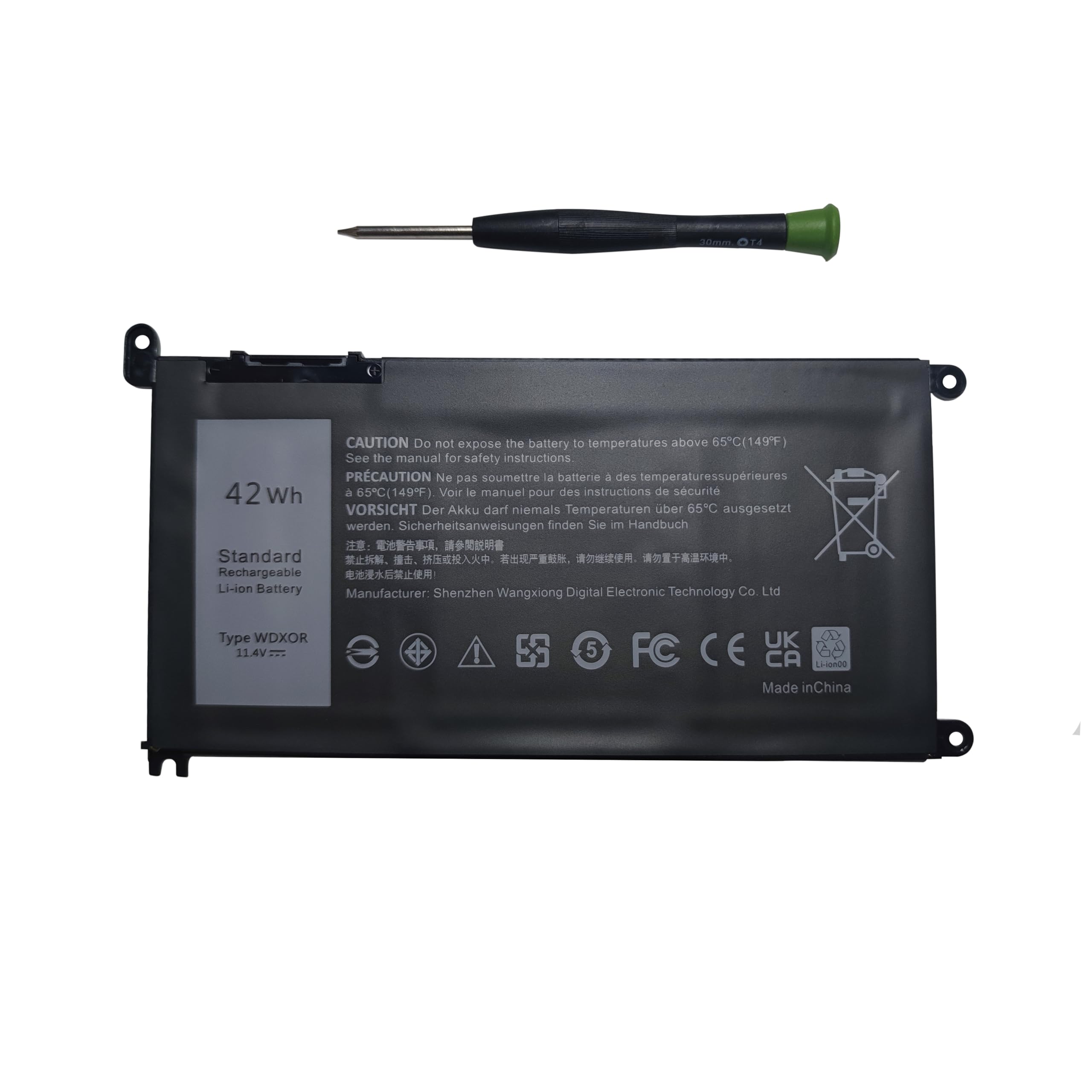 42WH WDX0R WDXOR Laptop Battery for Dell Inspiron 13 15 5000 7000