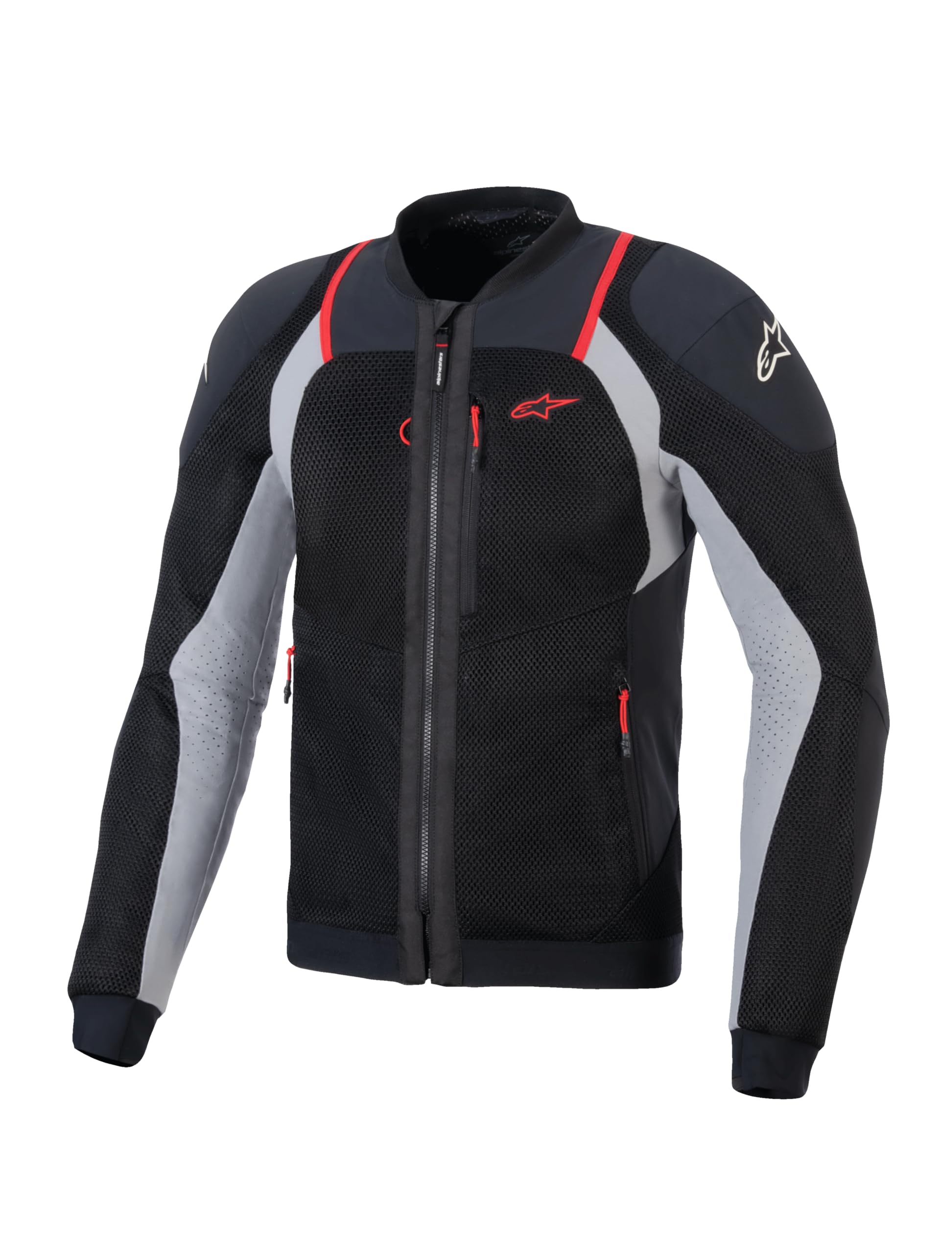 Alpinestars Troop-Air Pro Giacca protettiva, nero/grigio/rosso, XL