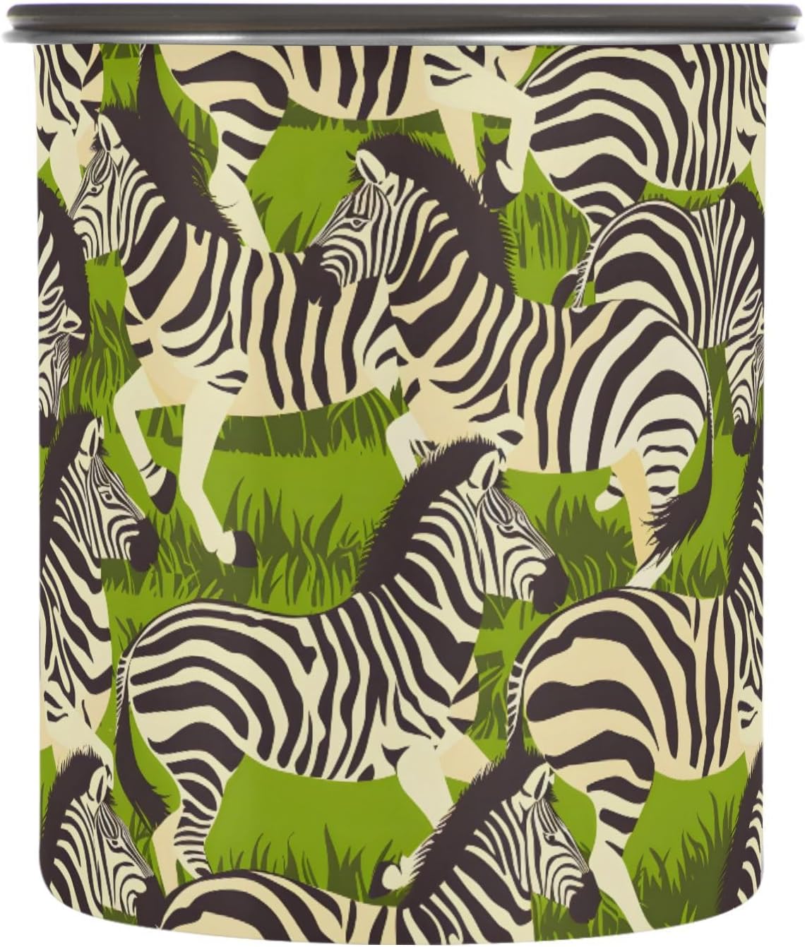ALAZA Cilindro Animal Zebra Leaf para Almacenamiento de Alimentos 30oz