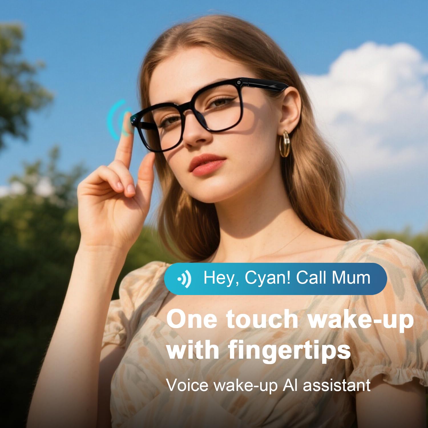2026 AI Smart Glasses 4K HD-Kamera, 1200P Camera Brille mit Videoaufzeichnung, Simultanübersetzung/GPT-Objektidentifizierung, Photochromic Lenses, Inklusive 3600-mAh-Ladecase