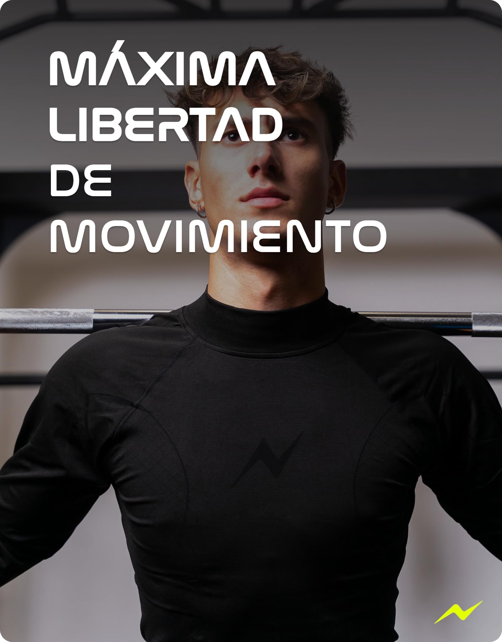 PRS Camiseta Térmica de Manga Larga para Hombre – Ropa para Hombre – Camiseta de Running Transpirable – Cuello Cisne Sin Costuras de Secado Rápido (Negro, S/M)