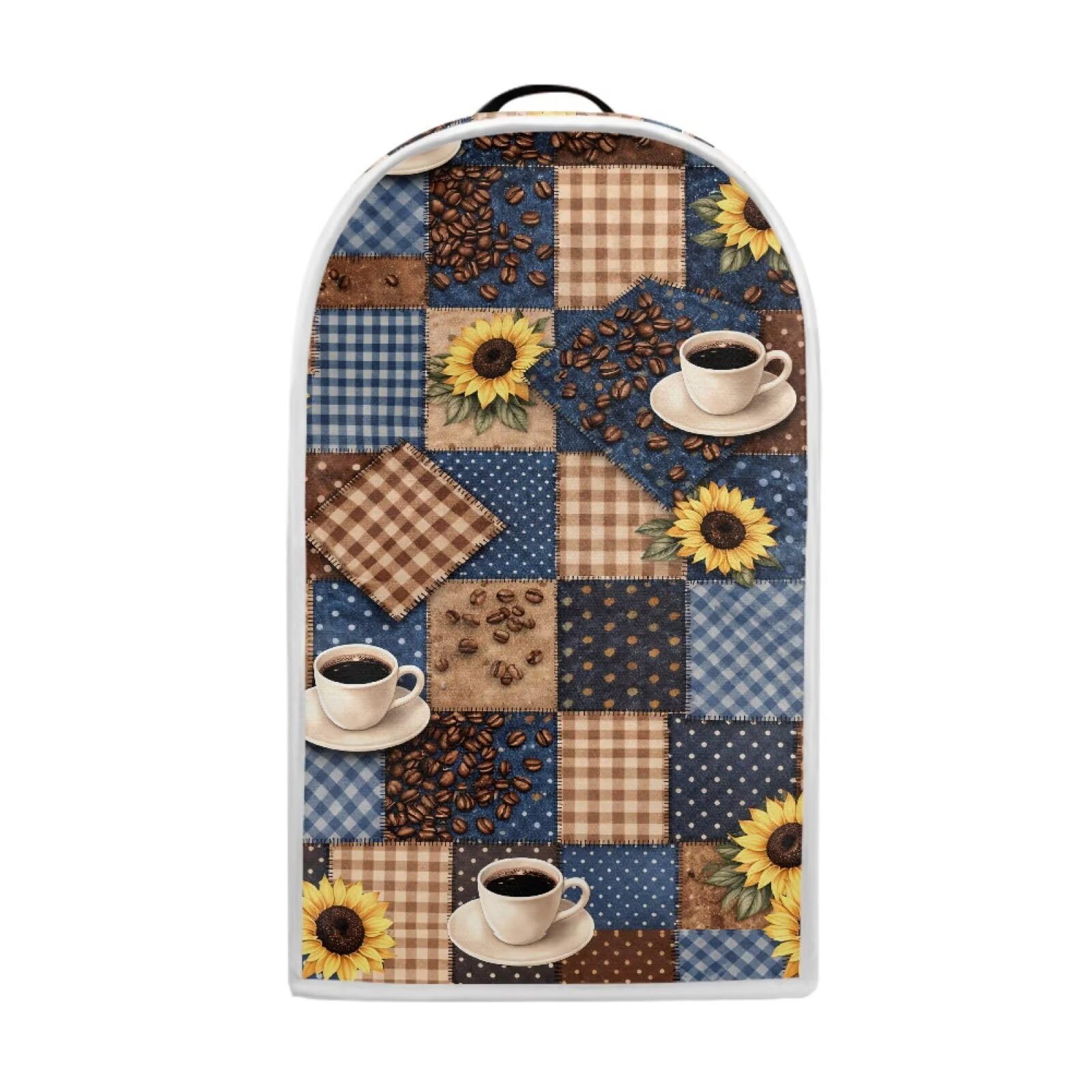 Coffee Plaid Blender Dust Cover Appliance Covers for Kitchen