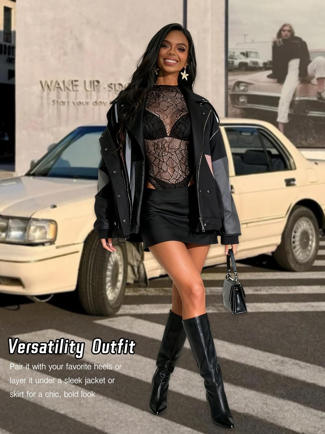 Buitifo Woman Bodysuit One Piece Babydoll Mesh Top Shirts Lingerie Bodys Rave Outfits - Image 4