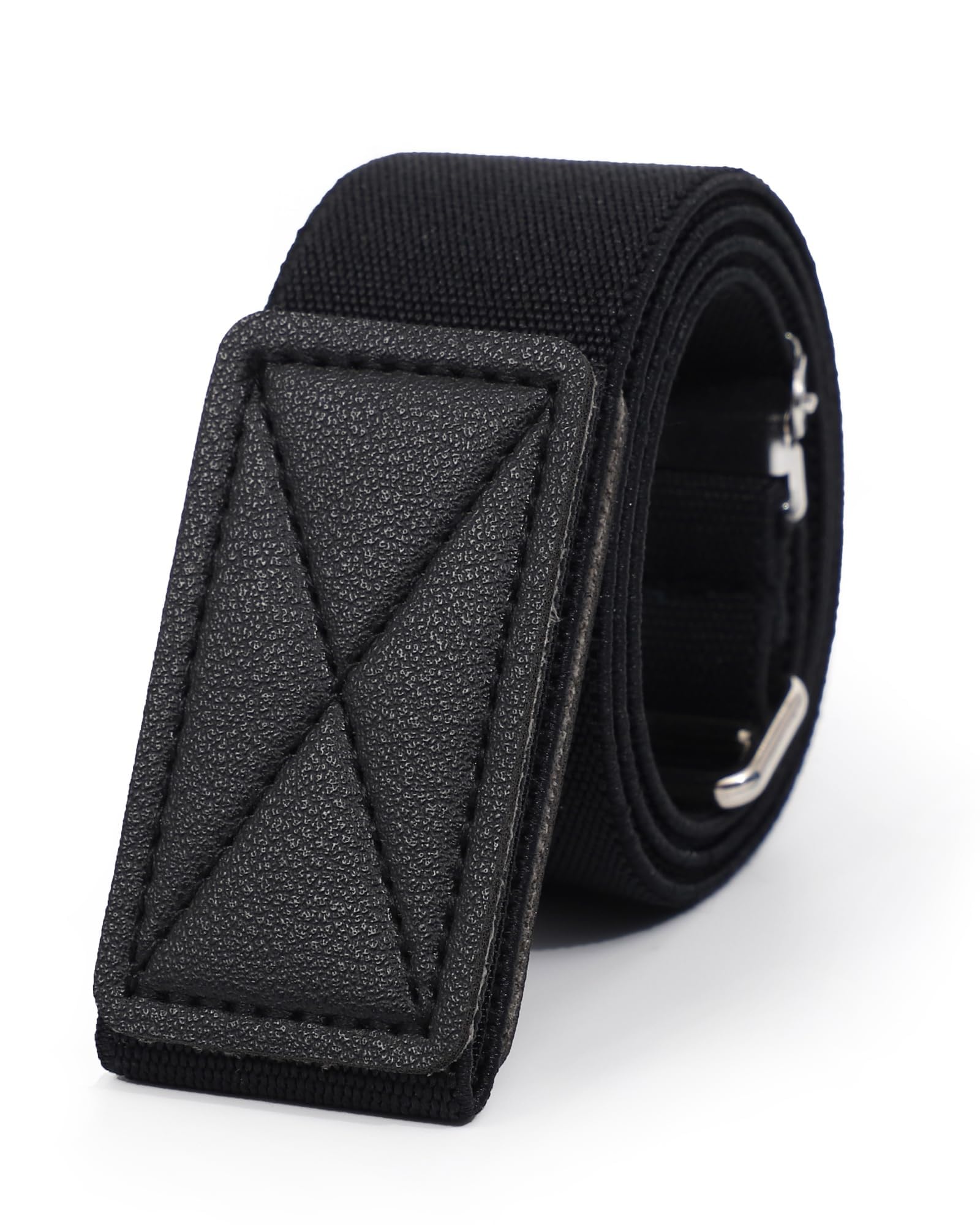 WELROG Kids Belts for Boys - Velcro Buckle Toddler Belt Elastic Adjustable Belt for Boys Girls(Balck)