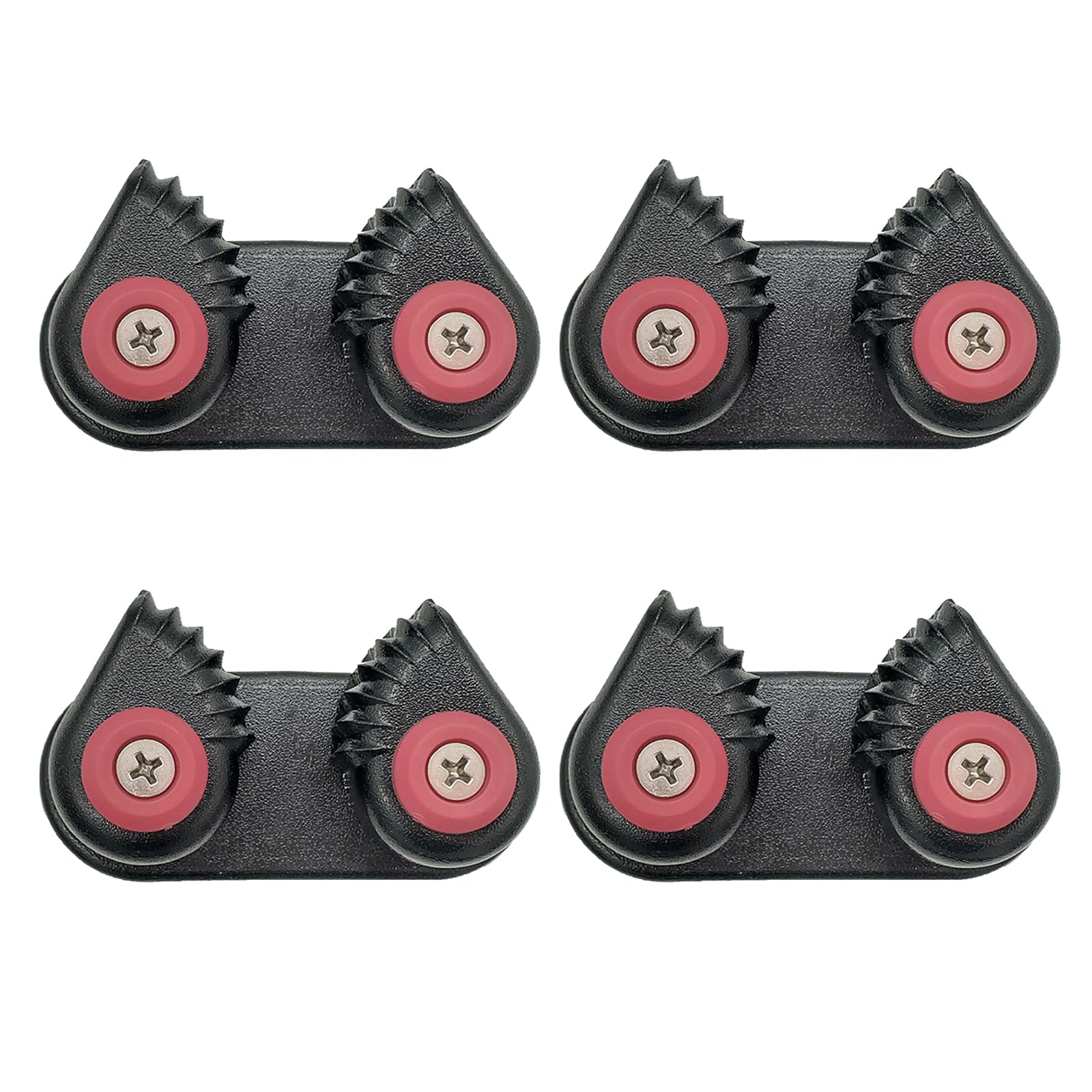 4pcs Cam Cleats, Kayak Cam Cleat Marine Aluminum Anchor Rope Lock Marine Cam Cleat Sailing Sailboat Kayak Canoe Dinghy Accessories Sailing Fast Entry Sailboat Equipment for Sailboat Canoe Sailing