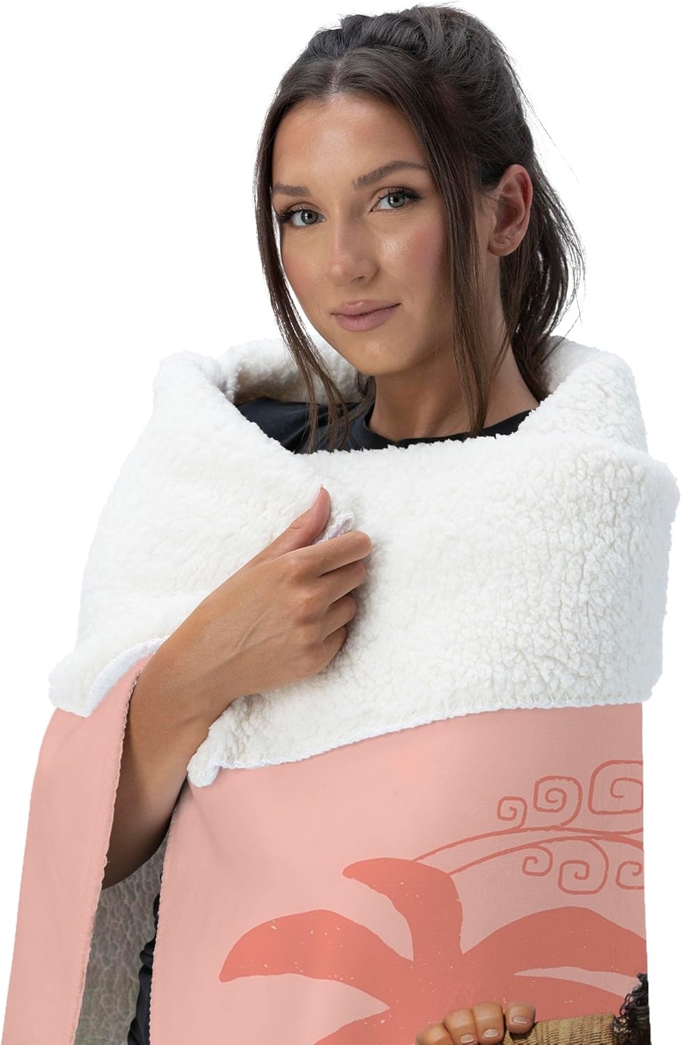 Disney Moana 2, Together Again, Silk Touch Sherpa Throw Blanket, 50 x 60 Inches