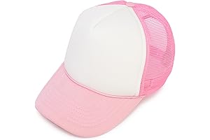 DALIX Two-Tone Trucker Hat for Women: Perfect Pink Summer Accessory