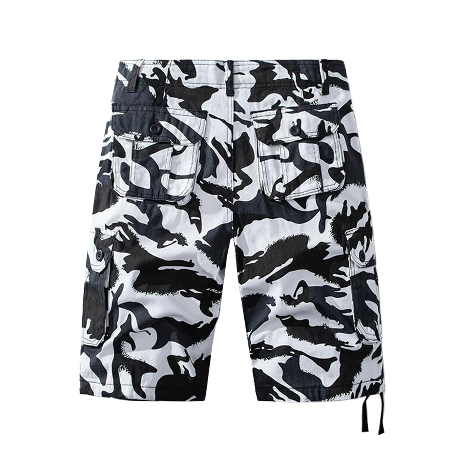 Pantalones cortos cargo de algodón para hombre, con múltiples bolsillos, pantalones cortos deportivos casuales para senderismo, estilo Y2K