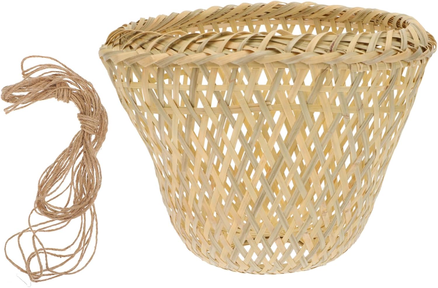 Natural Bamboo Weaving Lampshade Decorative Hanging Light Shade for Floor and Table Lamps Creates Warm Atmosphere for Home Decor and Housewarming Gifts