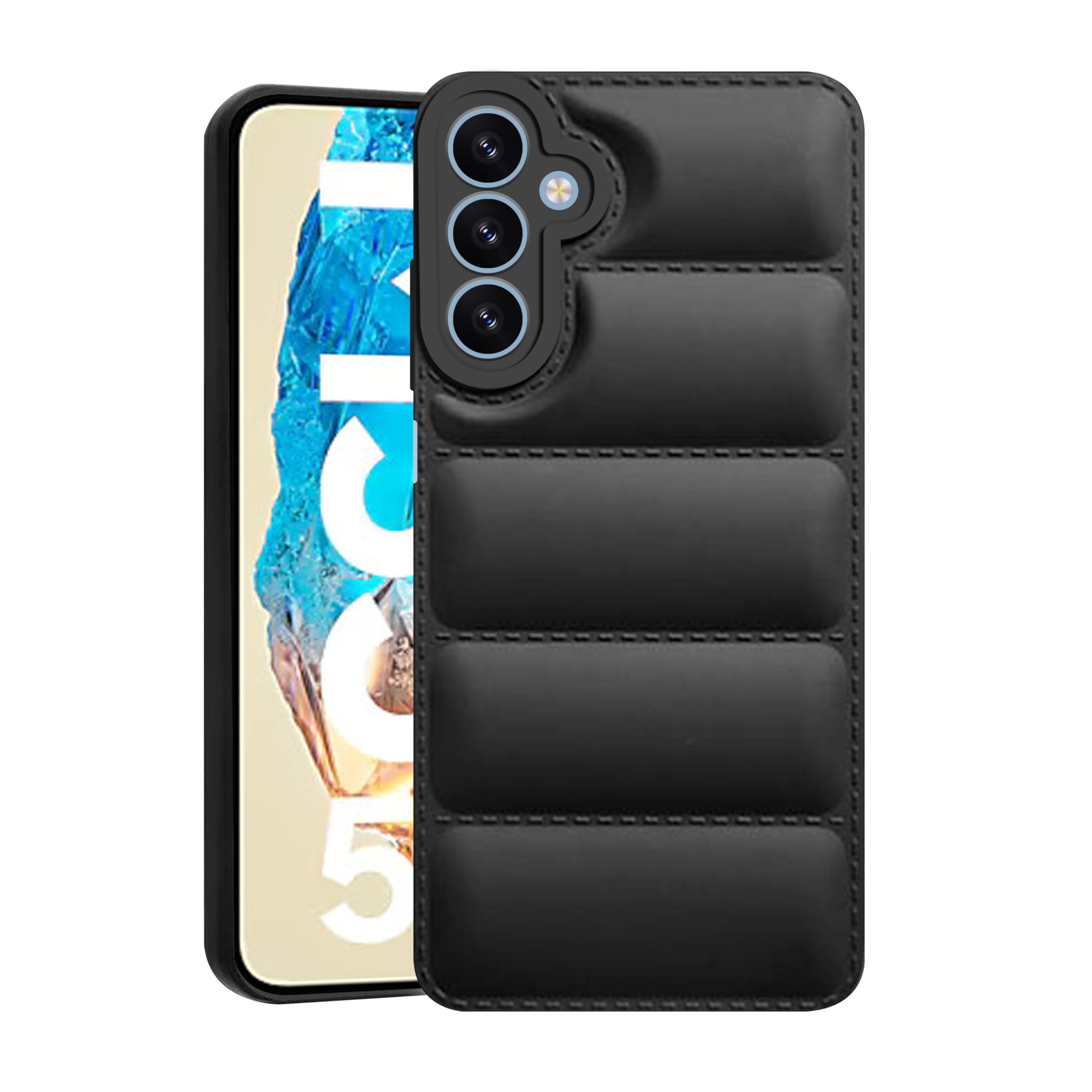 CEDO Samsung Galaxy M35 (5G) Back Cover | Camera Bump & 360° Flexible Puff Armor Protection | Matte Soft Silicon Shock Proof Rubberised Back Case Cover (Black) (B0DFTCCT65) Amazon Price History, Amazon Price Tracker