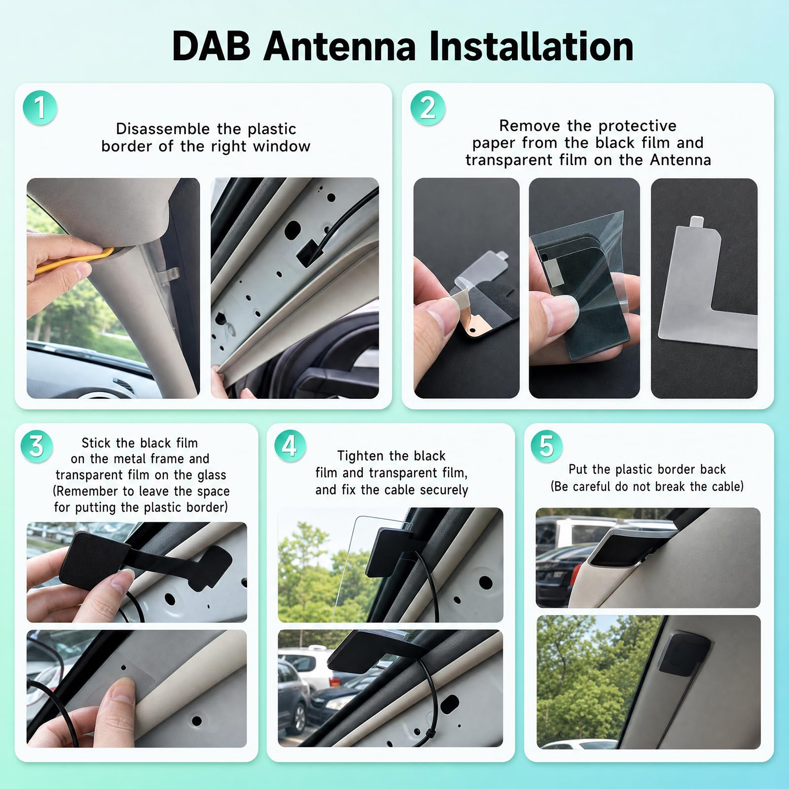 Hodozzy Autoradio Dab 1 Din avec sans Fil CarPlay et Android Auto Bluetooth
