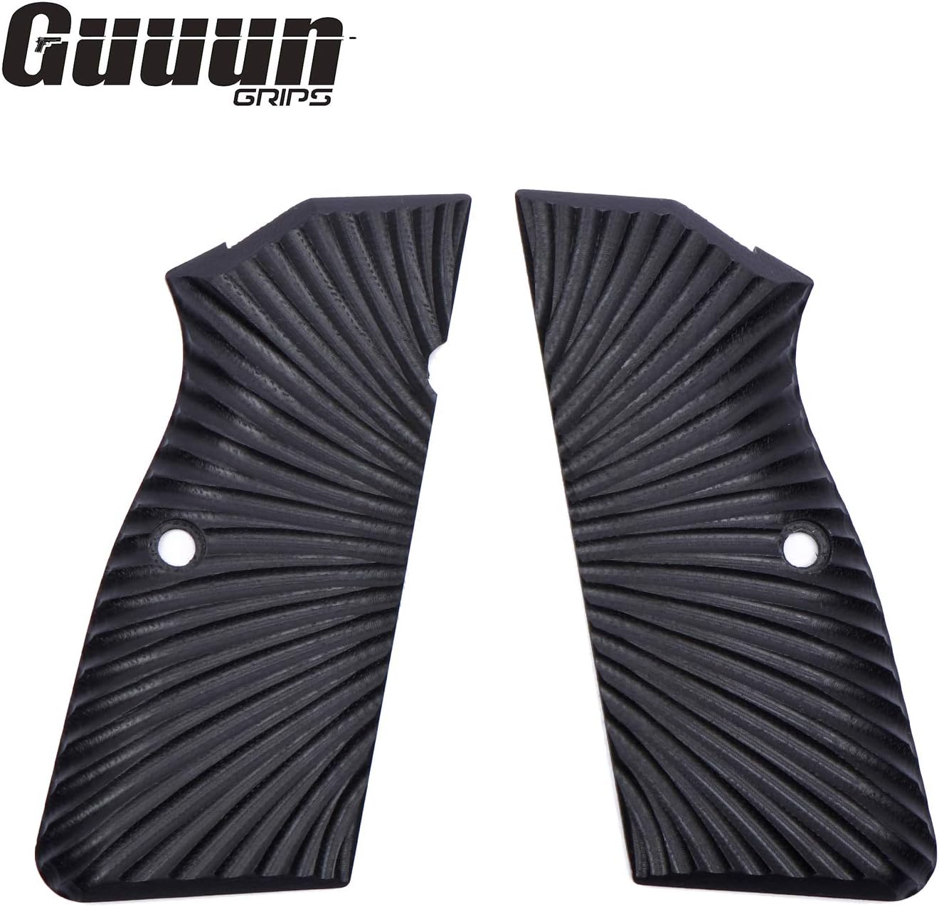 Guuun G10 Grips for Browning Hi Power and Tisas Regent BR9, Sunburst Tactical Texture