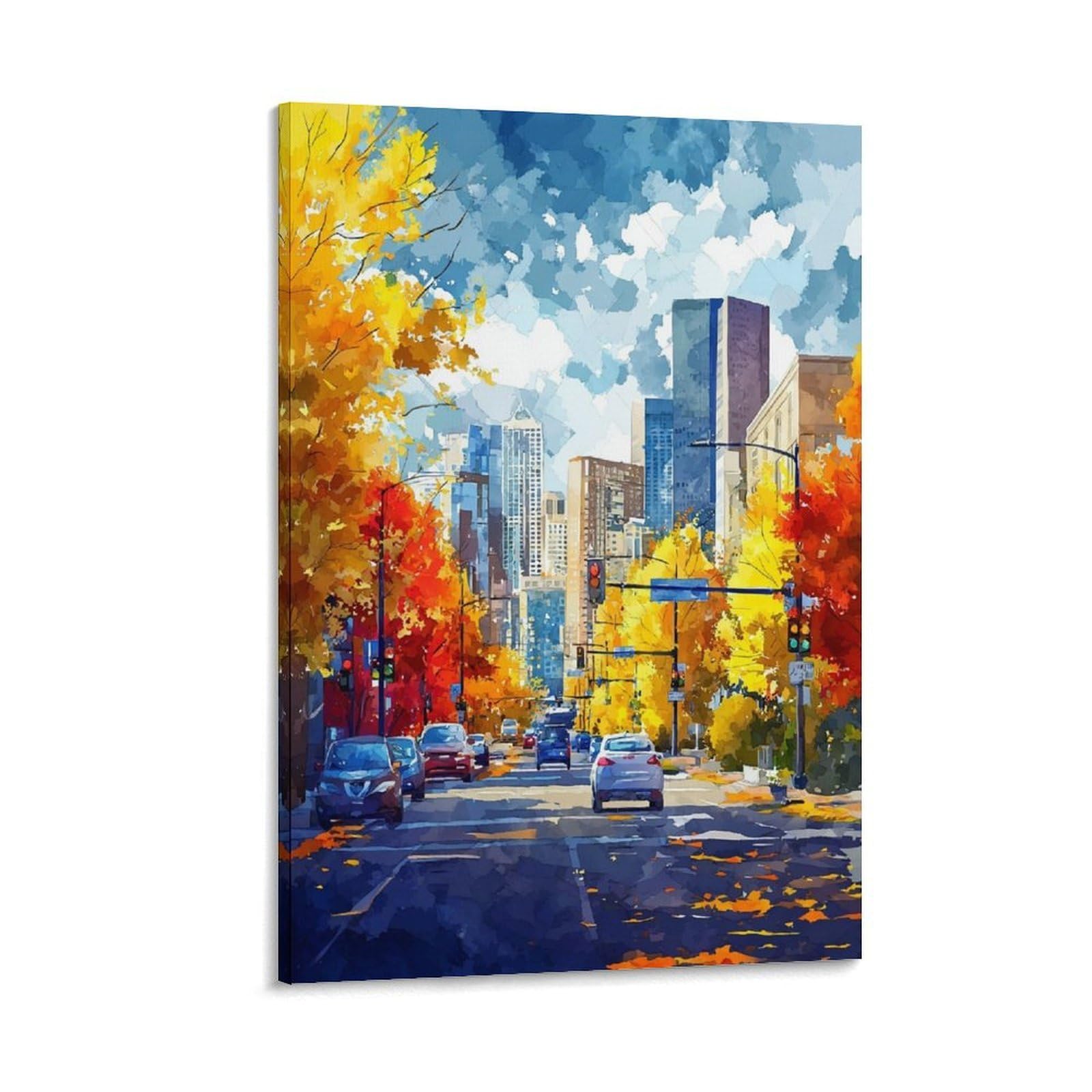ZBBGGOZ Denver Poster 08x12inch(20x30cm) Canvas Wall Posters And Art Picture Print Modern Family Bedroom Decor