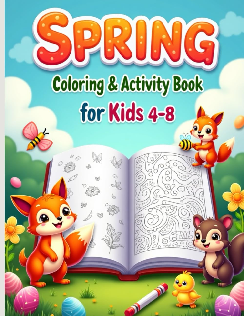 Spring Activity Book for Kids