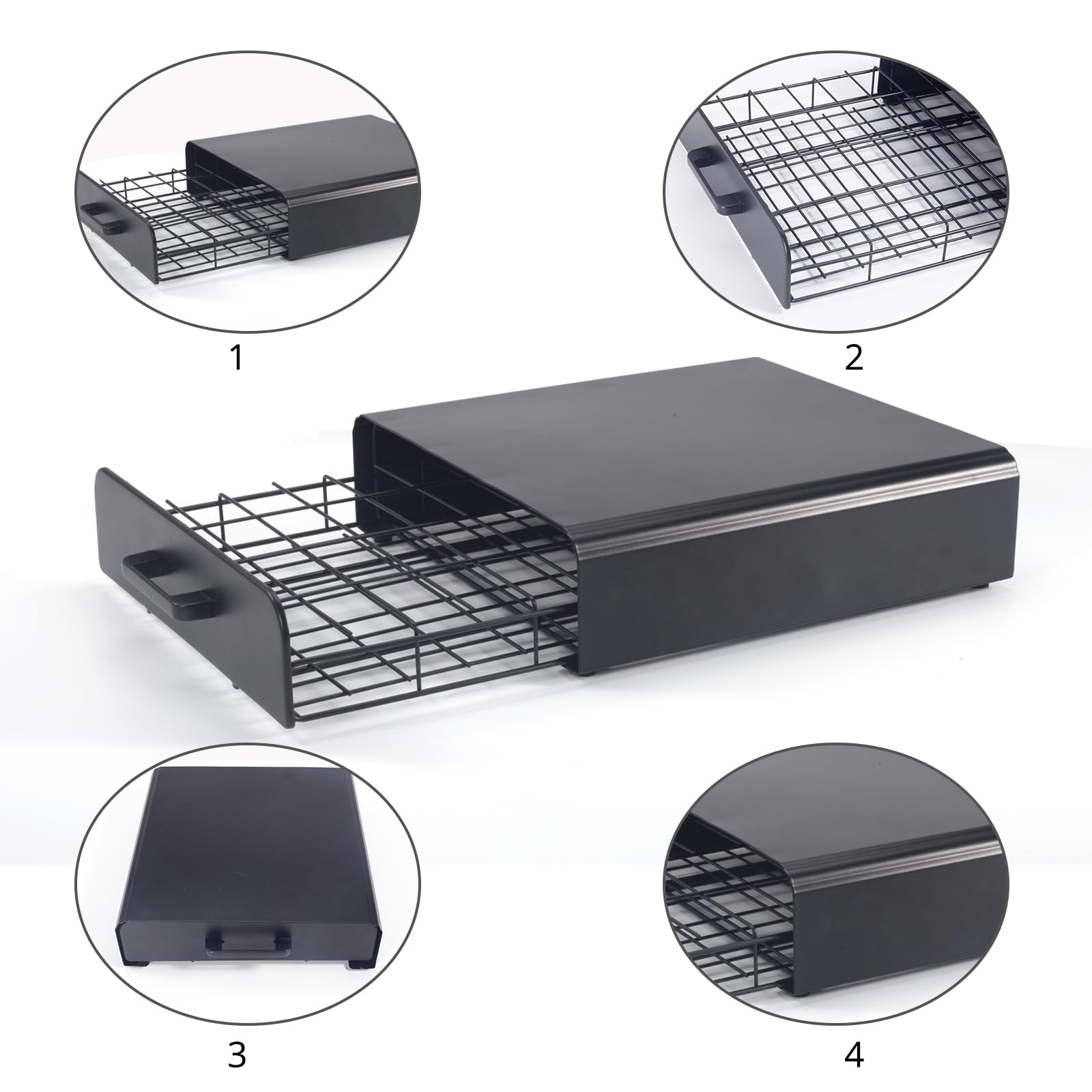 Cassetto porta capsules, Porta cialde di caffè Compatibile Con T-Dsic, vassoio per capsule di caffè e supporto macchina 2 in 1 per macchina.