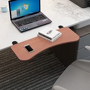 Staffa Estensione Per Scrivania - Supporto Scorrevole Per Tastiera, Vassoio Reggilibri