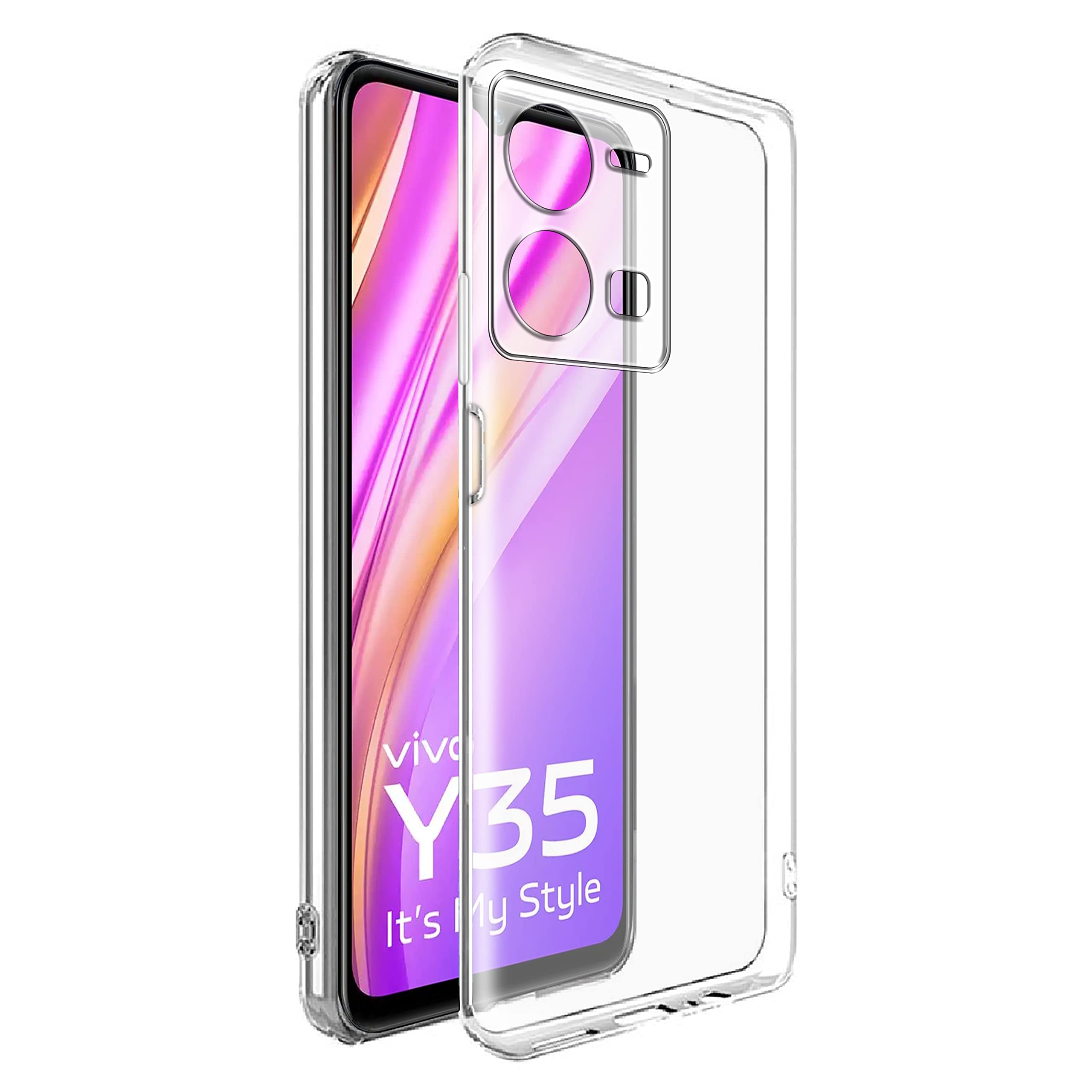 Casotec Crystal Clear Back Case for Vivo Y35 4G | Raised Bumps for Camera & Screen Protection | Clear Soft Silicone Back Case Cover for Vivo Y35 4G (TPU | Transparent) (B0BFRRFMV5) Amazon Price History, Amazon Price Tracker