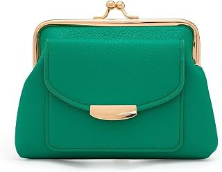 Coin Purses with Credit Card Slot Kiss Lock Change Pouch for Women | Large Capacity Coin Pouch, Change Purse Cute Car Coin Holder for Women