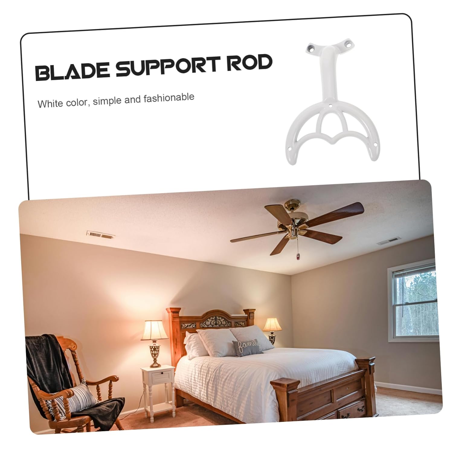 5pcs Ceiling Fan Arms Replacement Parts Easy Install Supports for Ceiling Fan Blades Sturdy Design for Performance