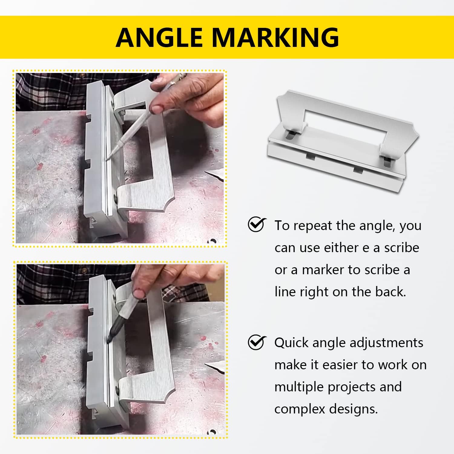 Magnetic Bevel Jig Fit for Knife Making, Steel Grinding, Metal Sharpening, Heavy-duty Steel, Easy to Use