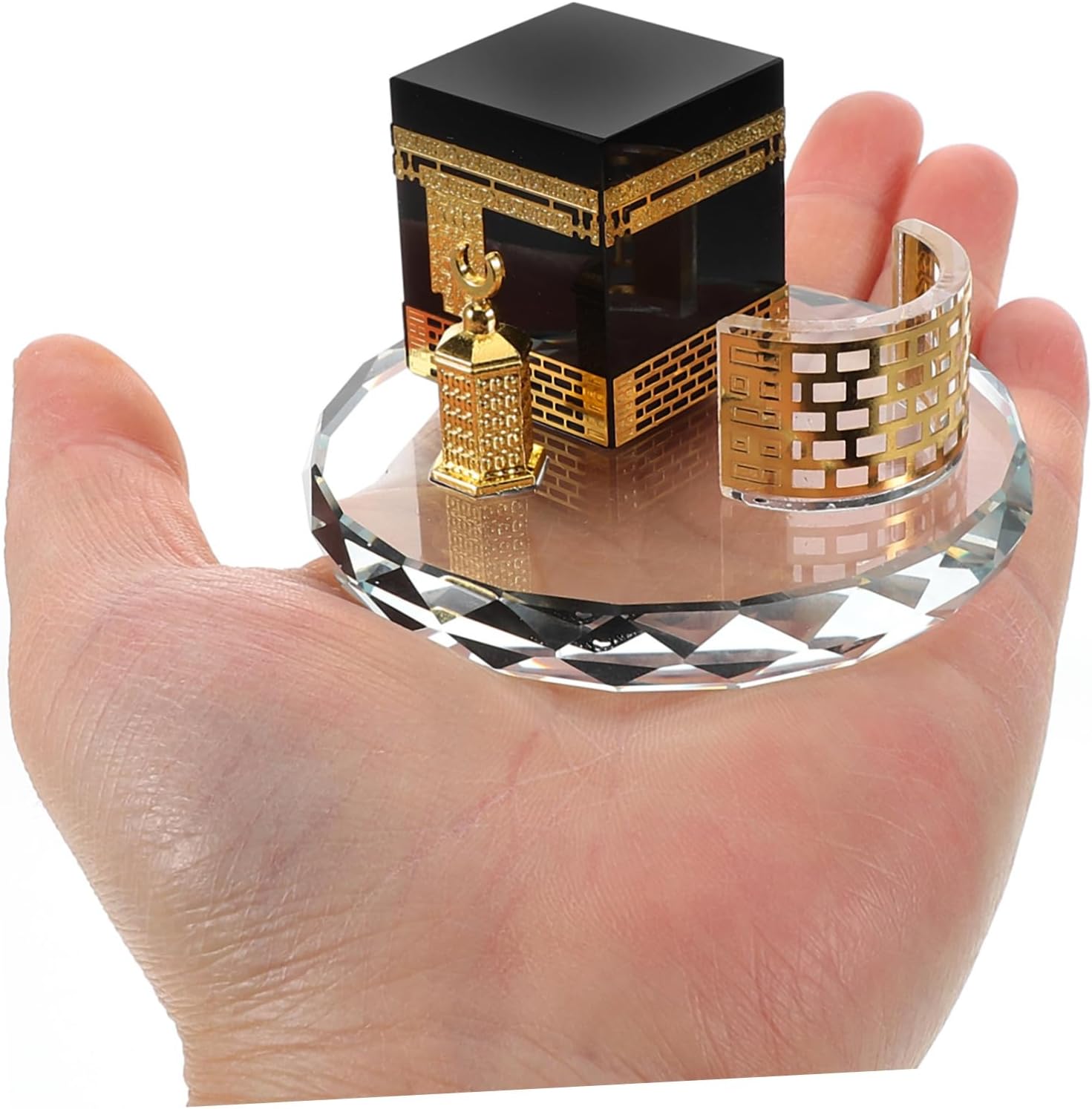 STOBAZA Islamic Decor Crystal Miniature Model Handicraft for Home Table Car Interior Saudi Arabia Souvenir Decoration Crystal Ornament