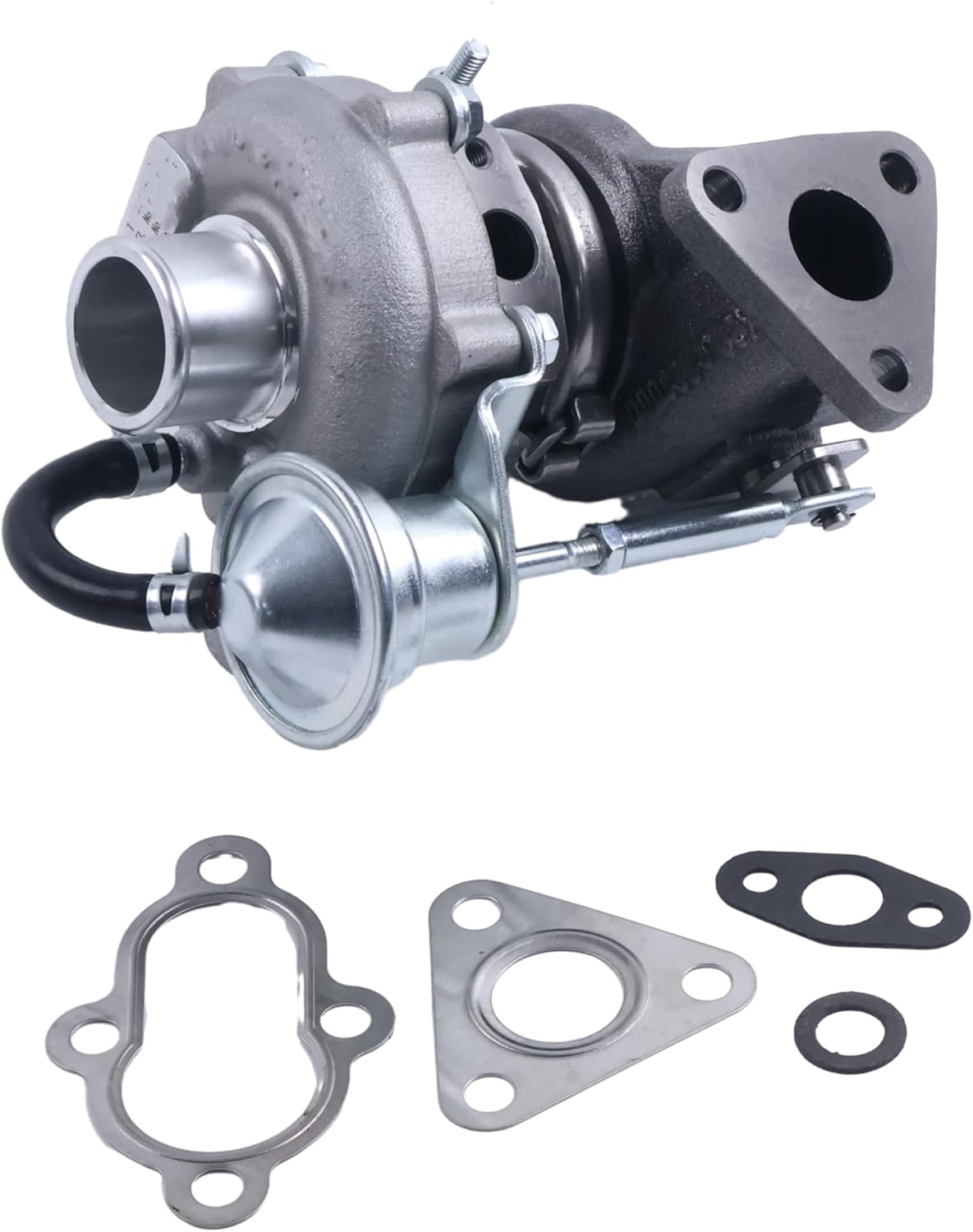FridayParts Turbo TD025M-05T Turbocharger 49173-03410 1E038-17012 4917303410 1E03817012 Compatible for Kubota D1105T V1505T Replacement (Air Outlet:28 mm,Intake33mm)
