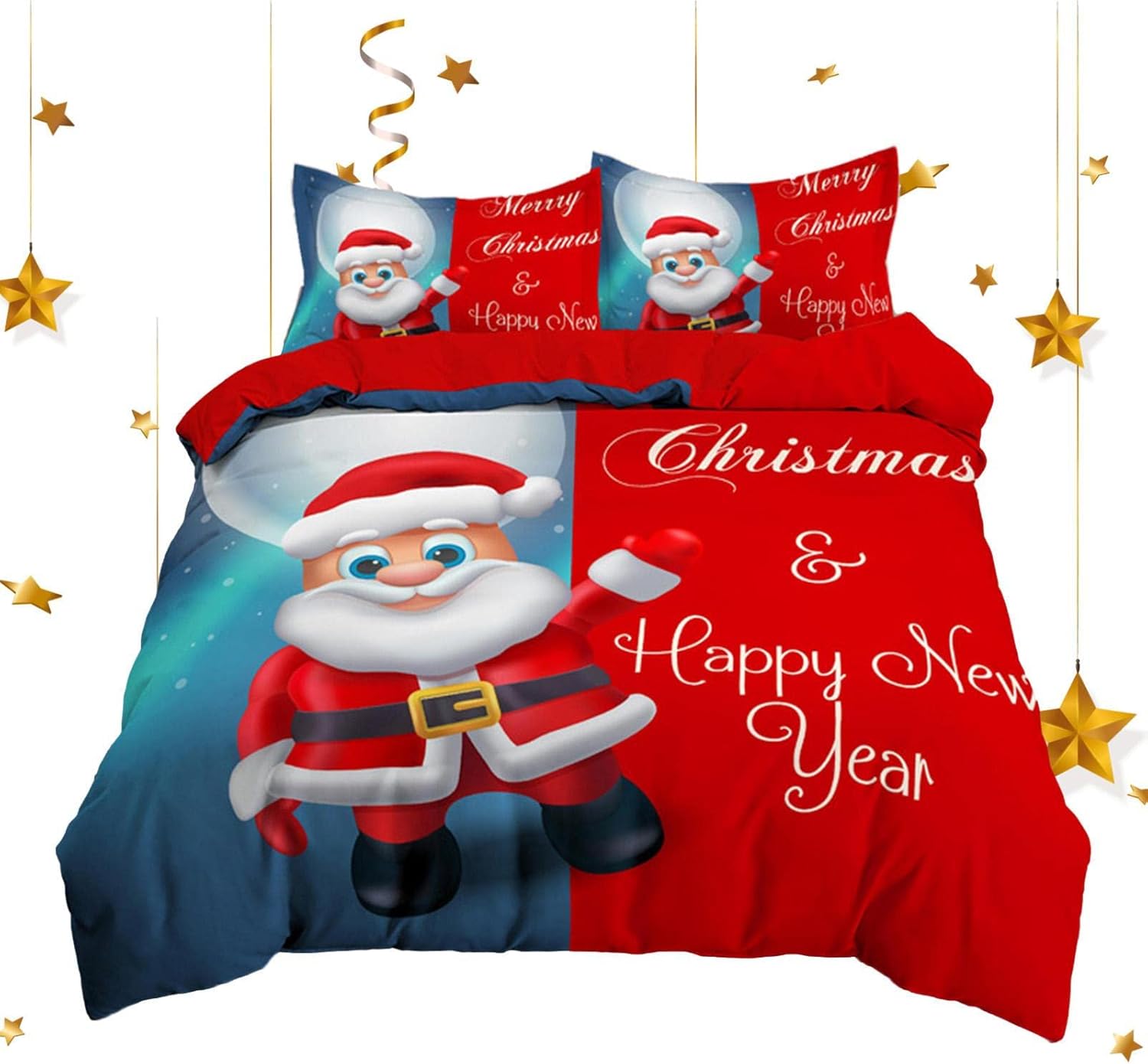 DaMga Christmas Sheet Sets, Comforter Set Queen, Christmas