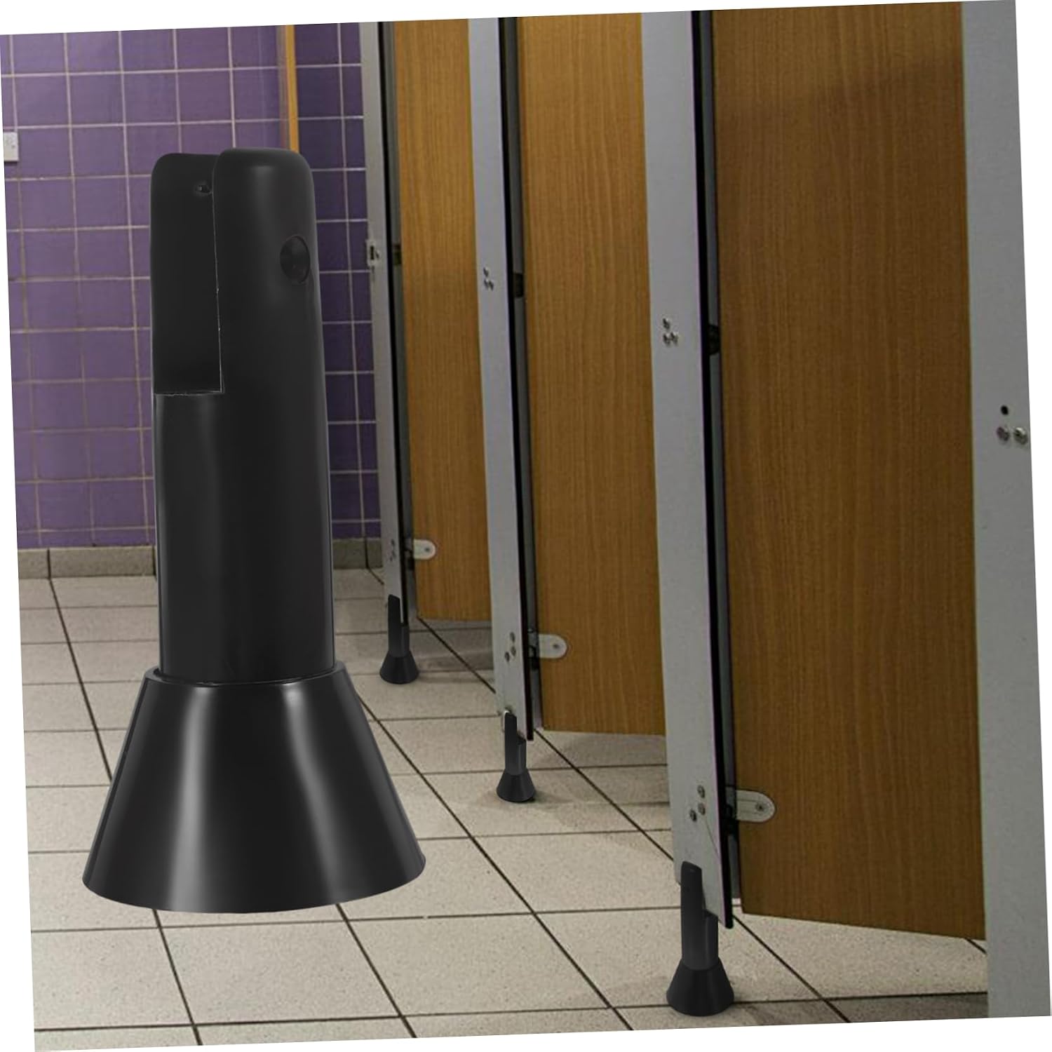 2pcs Adjustable Bathroom Support Feet Plastic Partition Bracket for Toilet Partitions Modern Design for Public Restrooms Easy to Clean and Maintain