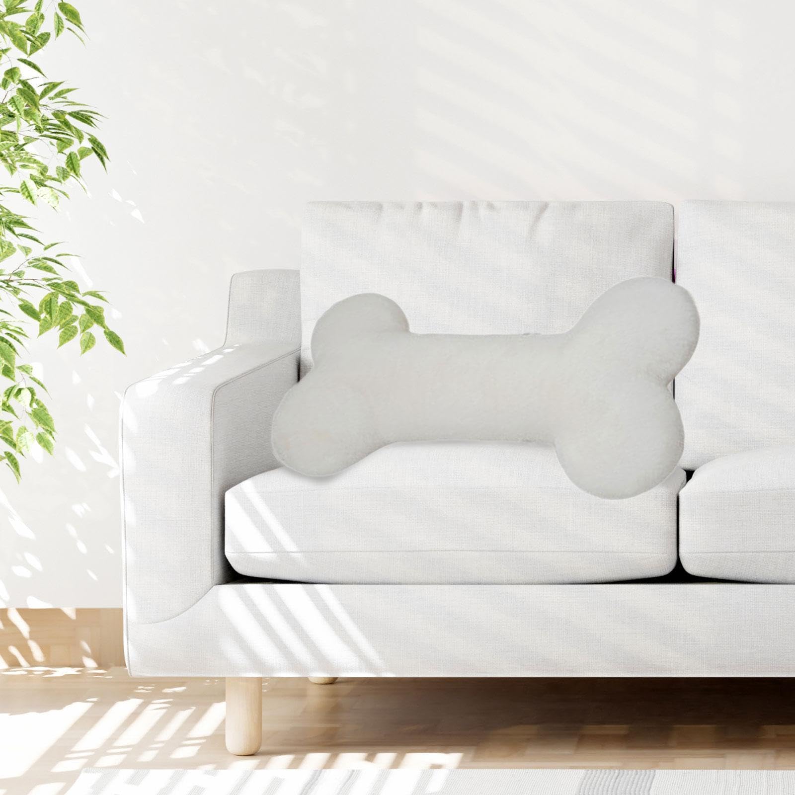 Peluche a Forma di Osso, Ciondolo a Forma di Bambola Imbottita, Bambola di Peluche Morbida, Cuscino da Abbracciare per Dormire, Giocattolo Imbottito C