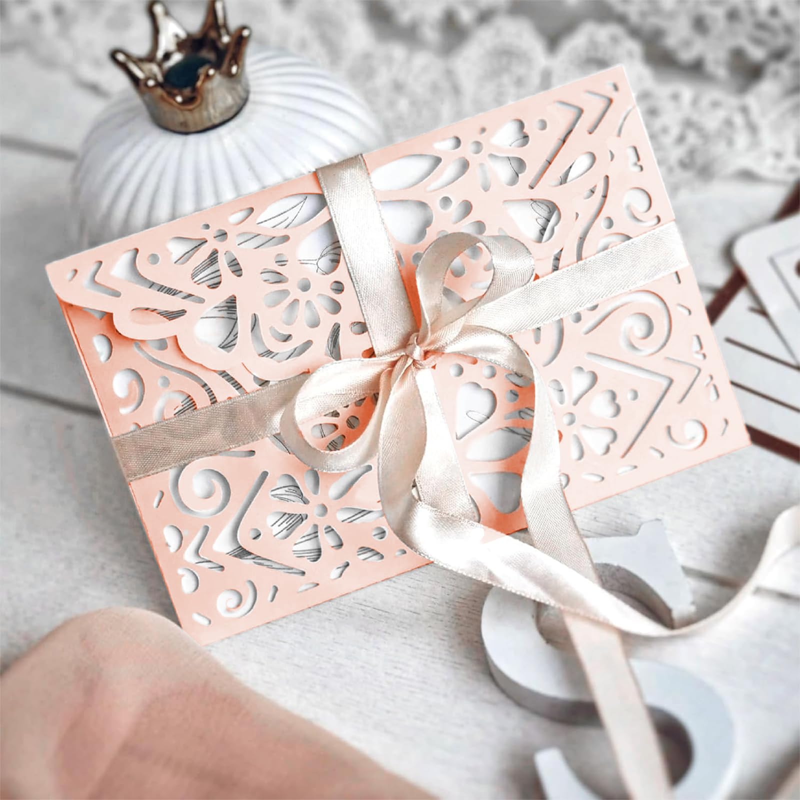 Amazon.com : Whaline 30 Sheet Rose Gold Pink Shimmer