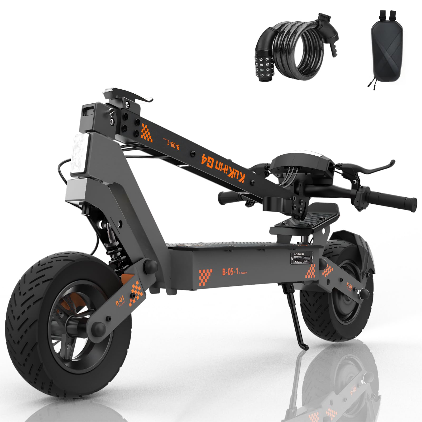 Kukirin G4 Electric Scooter for Adults, High Power 2000W Motors, Top Speed 43 MPH, 60V 20Ah Battery, 47 Miles Range 11" Off-Road Tire, Sport E-Scooter with Bag