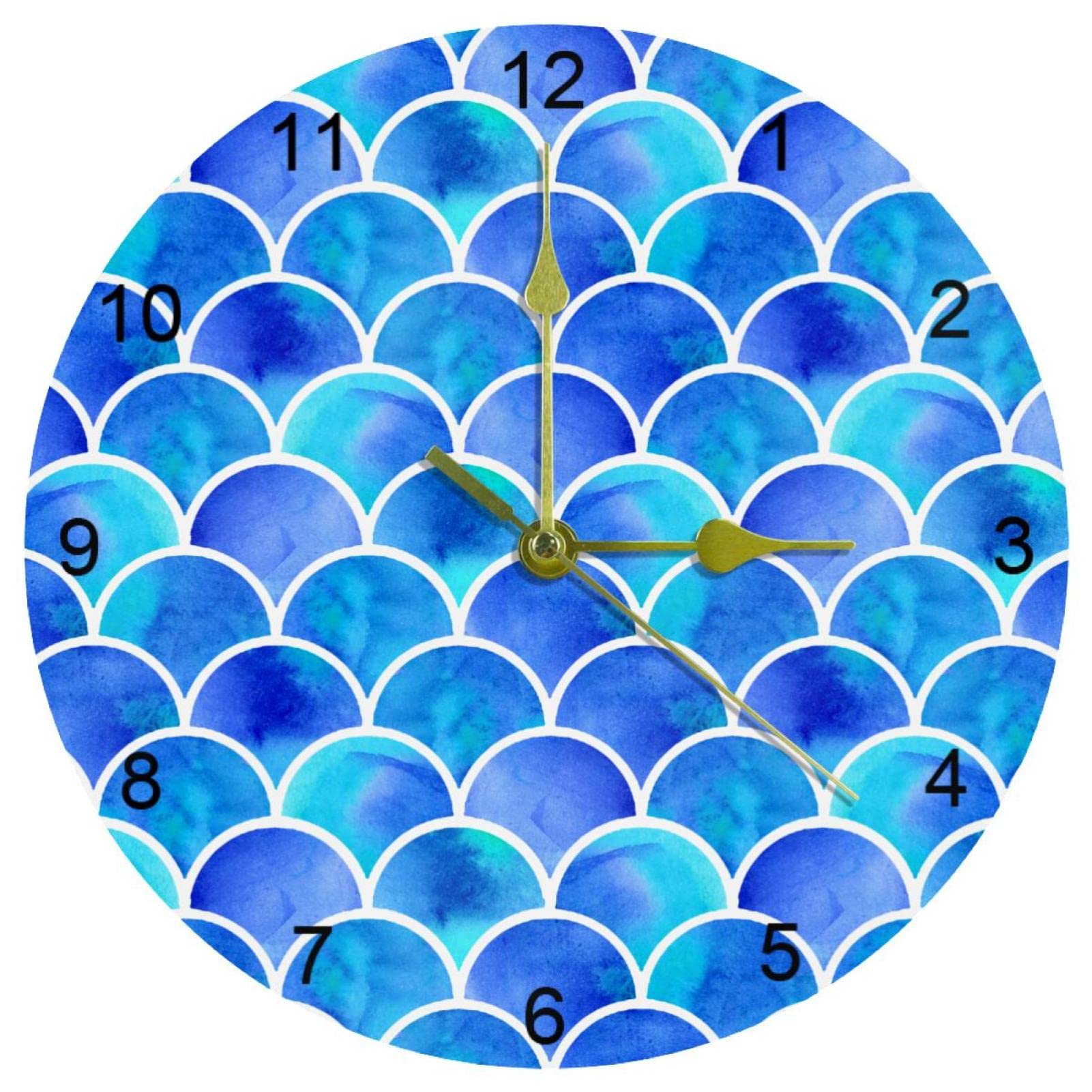 Horloge murale silencieuse idéale pour la cuisine ou le salon au design moderne