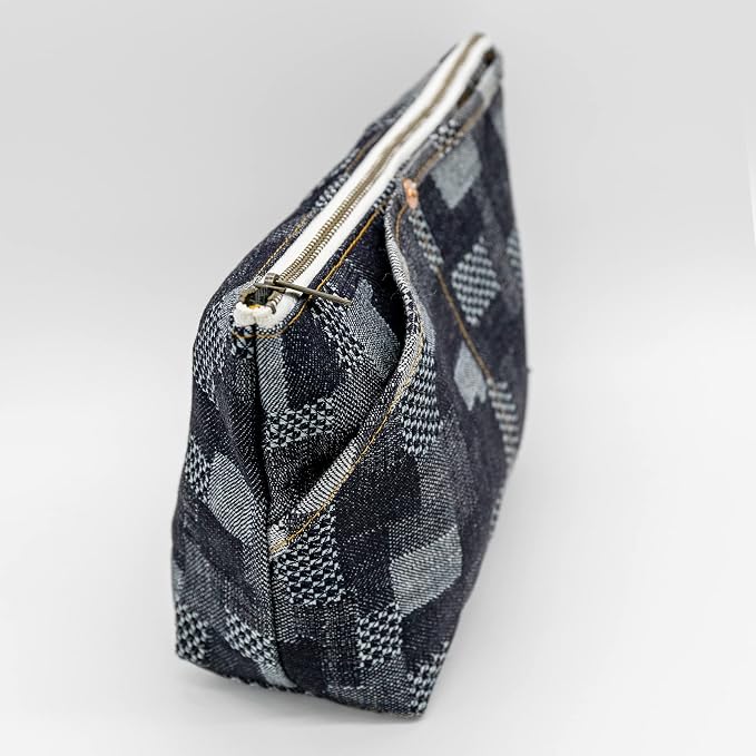 Luddite Denim Boat Pouch M - Patchwork
