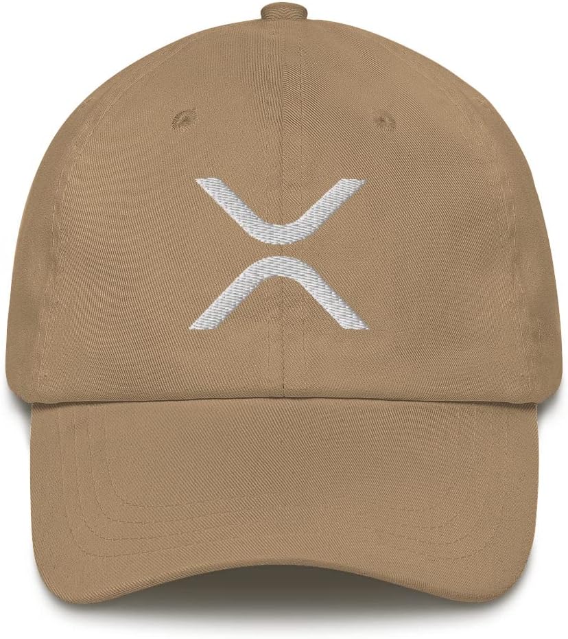 Hogue WS LLC Ripple XRP Cryptocurrency Logo Hat (Embroidered Dad Cap)