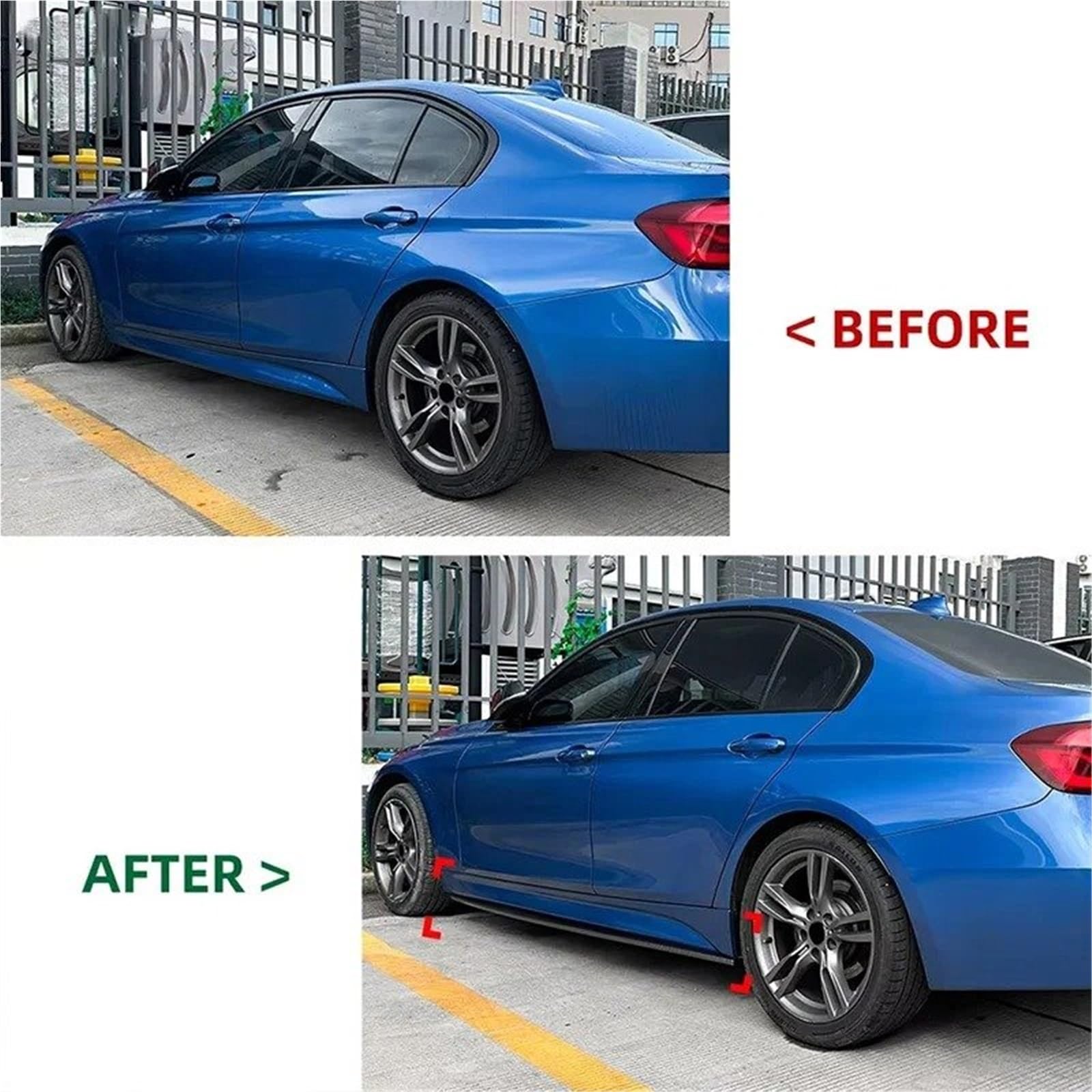 Minigonne Laterali Per Veicoli Estensione Gonna Laterale Auto Per BMW Serie 3 F30 Sport 2013-2019 Splitter Paraurti Diffusore Tunning Winglet Body Kit