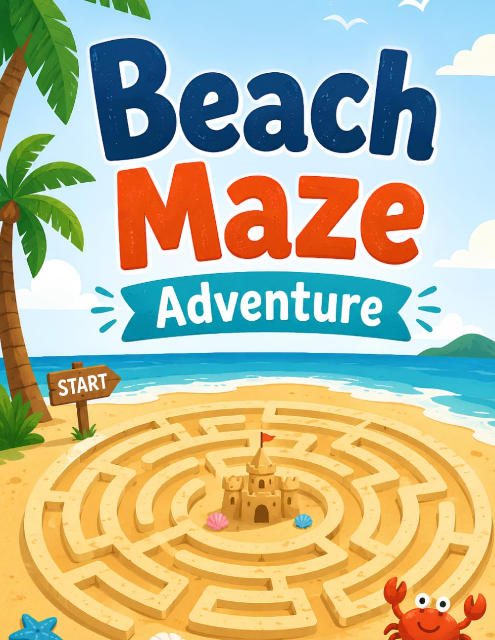 Beach Maze Adventure: Help Me Find My Way-10 Beach-Themed Labyrinths