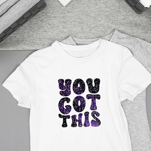 Miniatura 4 de GIRAFVINYL Vinilo de transferencia de calor negro brillante, vinilo negro HTV camaleón para planchar de 12 pulgadas x 4 pies, vinilo HTV de color