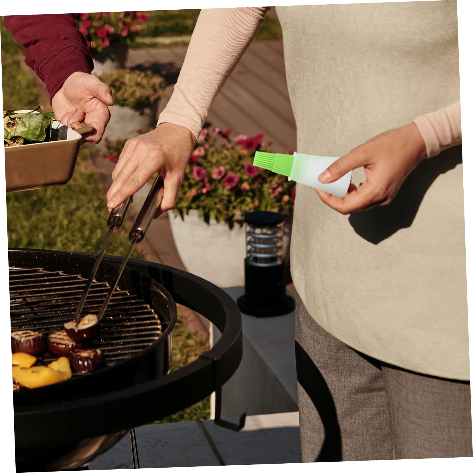 YARNOW 6pezzi Pennelli Per Silicone Con Contenitore Trasparente Strumenti Pratici Per Bbq Cottura e Condimento e Facile Da Usare