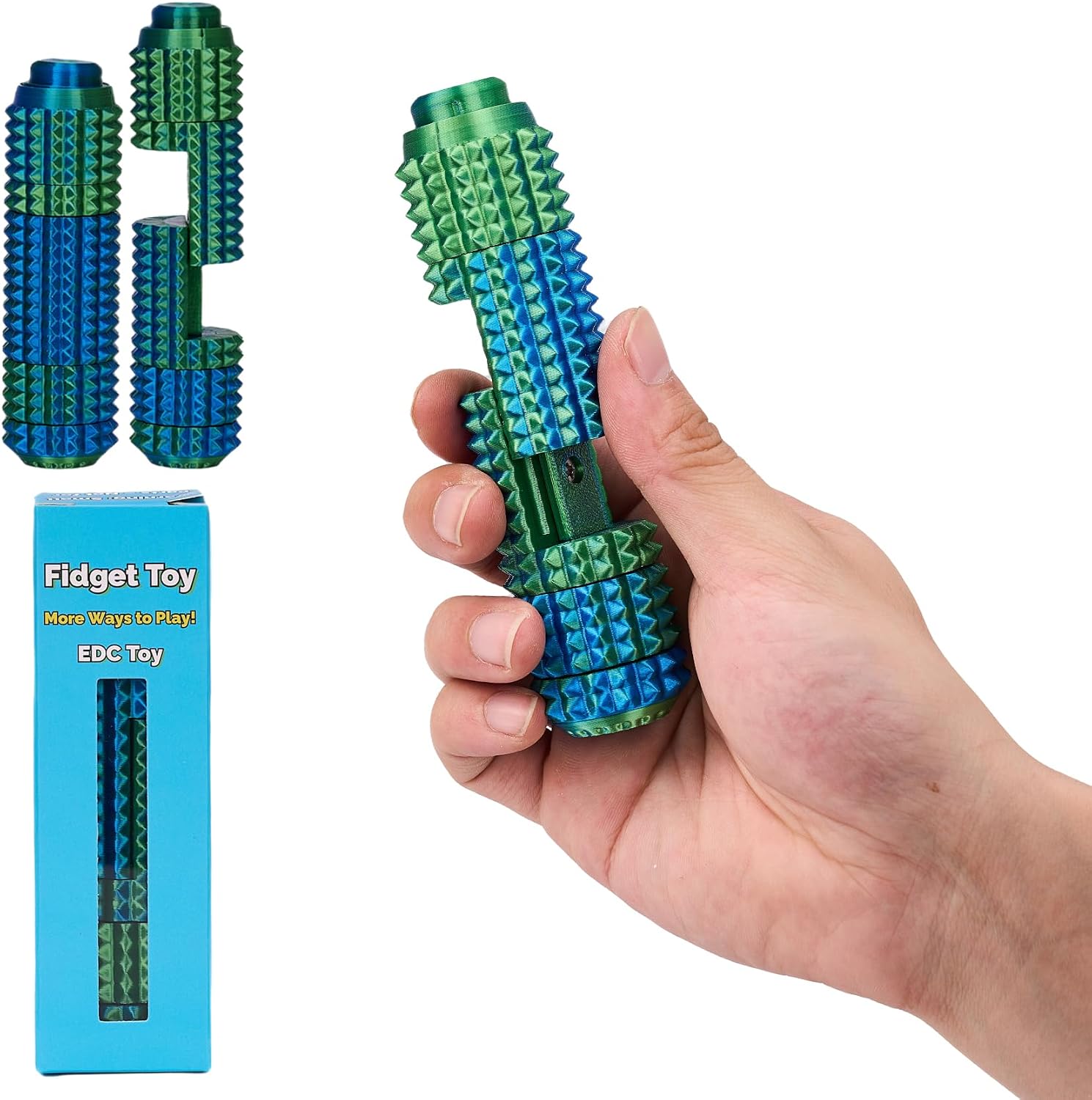Little Ouchies Fidget Toy,with Slider fidgert,Buttons Clicker,Gear Spinner,Spiky Pain Stim, EDC Toy for Adults
