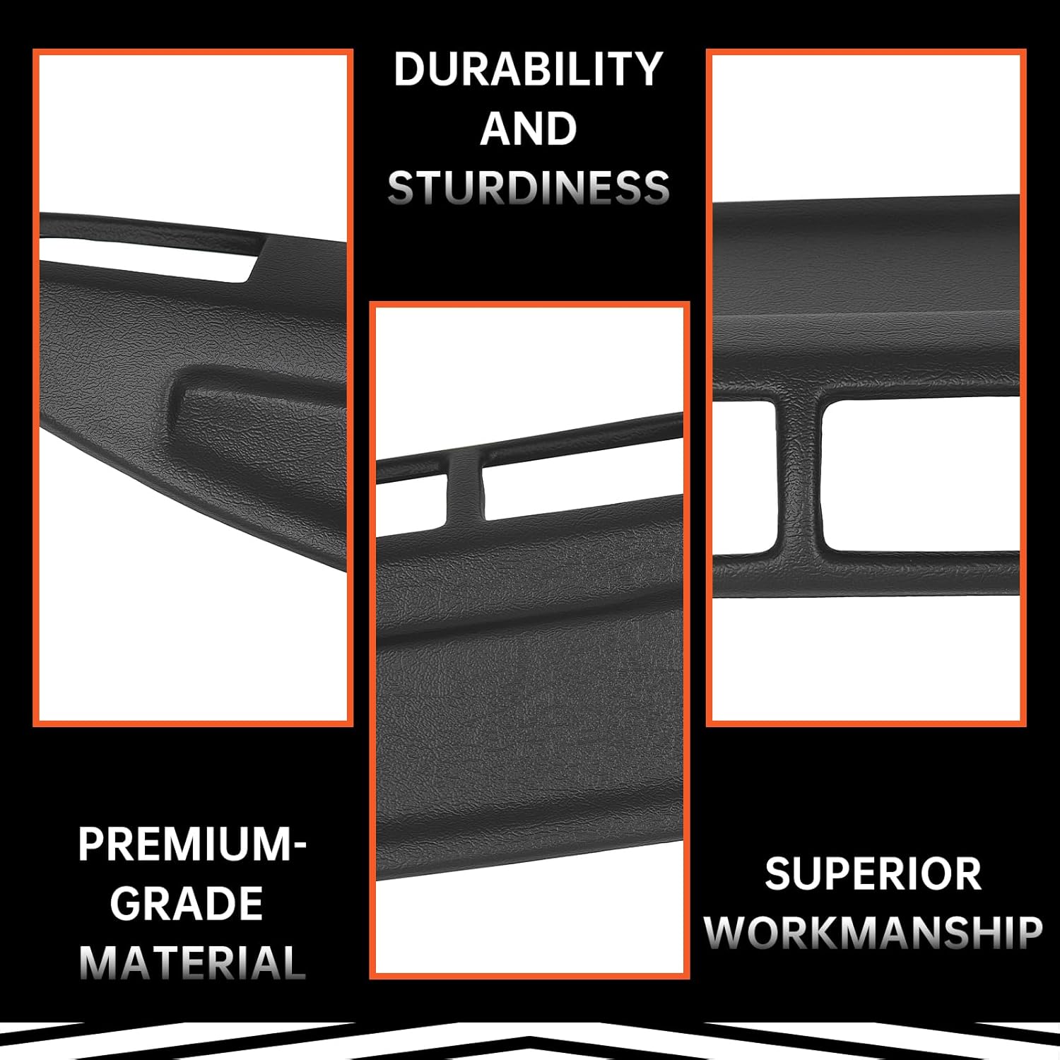 Kojem Dash Board Cover Compatible with 1984-1986 Toyota 4Runner & Pickup Dash Cap Dashboard Right Passenger Side Painted Black