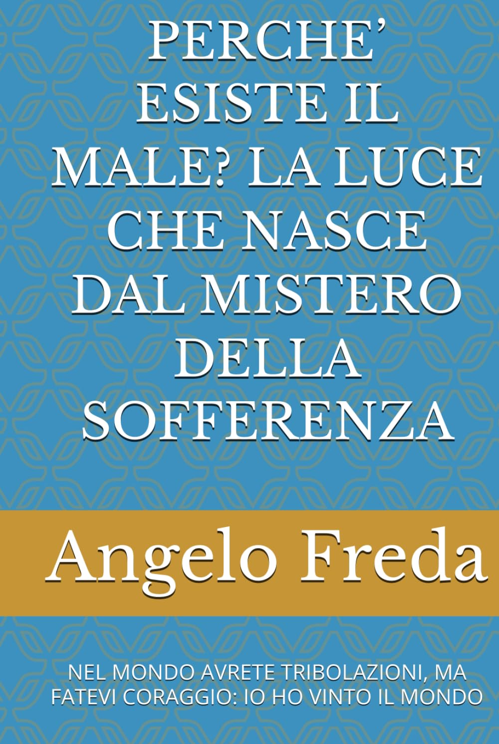 PERCHE’ ESISTE IL MALE? LA LUCE CHE NASCE DAL MISTERO DELLA SOFFERENZA: NEL MONDO AVRETE TRIBOLAZIONI, MA FATEVI CORAGGIO: IO HO VINTO IL MONDO (IL LIBRO DEL PERCHE')