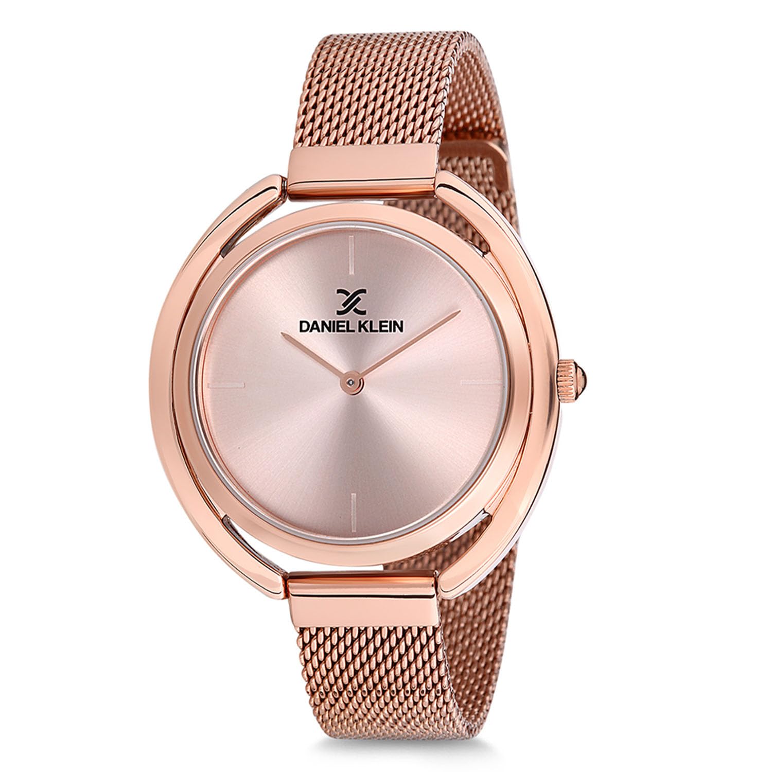 Analog Pink Rose Gold Dial Women's Watch-DK12085-3-image-42