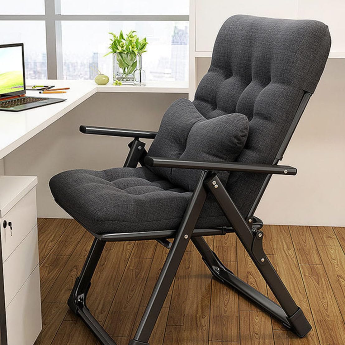 Amazon｜[ADSNS] 折りたたみ ゲーミングチェア タイプ2 リクライニング