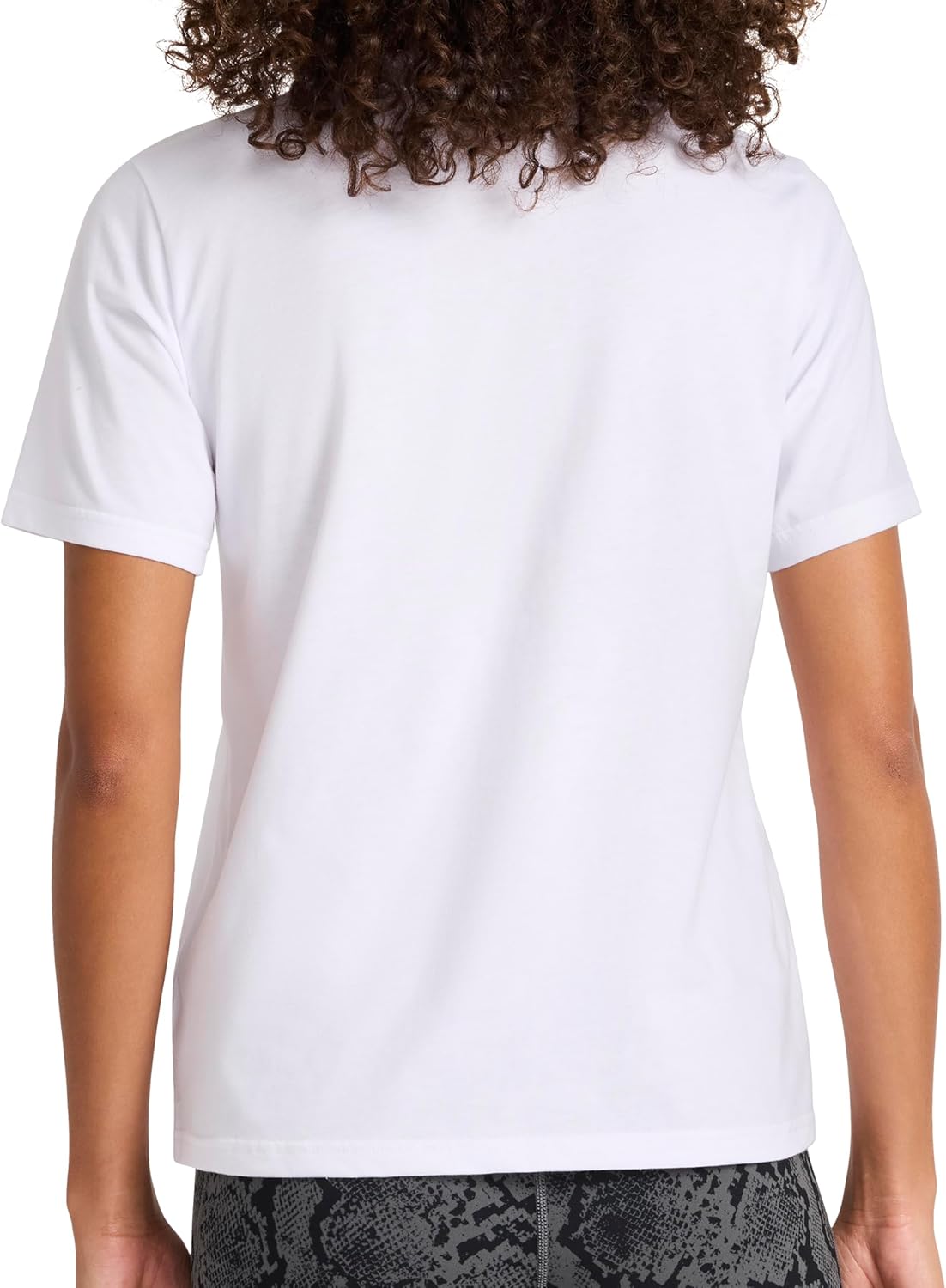 Reebok Womens Big Logo 100% Cotton Lightweight Crewneck T-Shirt, Relaxed Fit - Image 2