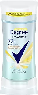 Degree Advanced Antiperspirant Deodorant Stick for 72H Sweat & Odour Protection Fresh Energy with MotionSense Technology 74 g