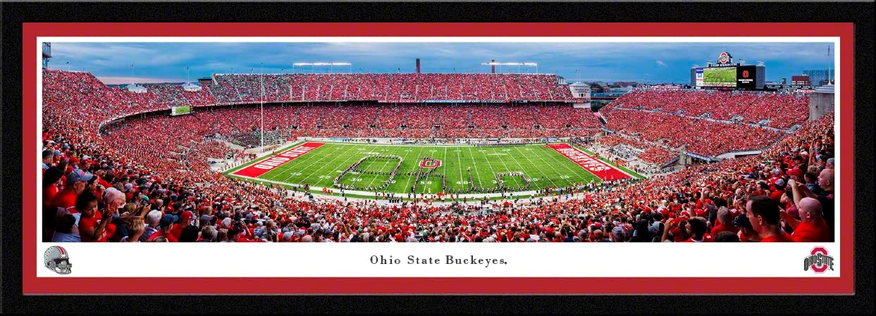 Ohio State Football - Ohio Script - Unframed 40 x 13.5 Poster by Blakeway Panoramas