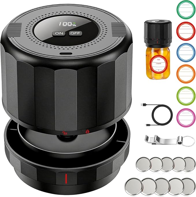 UNERVER Mason Jar Vacuum Sealer: A Convenient Kitchen Companion