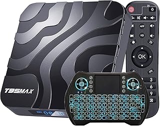 BL Android TV Box 2023, T95 MAX Android TV Box 12.0 6K 4K 2GB RAM 16GB ROM TV Box Android with H618 Chip 2.4G 5.8G Wi-Fi Bluetooth 4.0 USB 100M Ethernet with Mini Wireless Keyboard